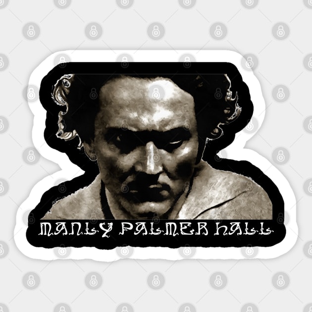 Manly P Hall, secret teachings, occult, esoteric, free masonry Sticker by AltrusianGrace